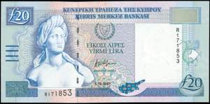 GREECE: 20 Pounds (1.10.1997) in deep blue ... 