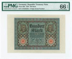 GREECE: GERMANY: 100 Mark (1.11.1920) in ... 