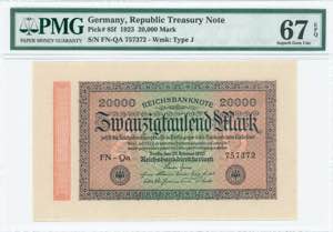 GREECE: GERMANY: 20000 Mark (20.2.1923) in ... 