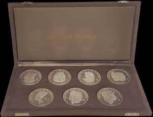 GREECE: GUINEA: Set of 7x 500 Francs (1970) ... 