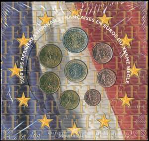 GREECE: FRANCE: Euro coin set (2000) ... 
