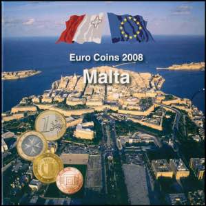 GREECE: MALTA: Euro coin set (2008) composed ... 