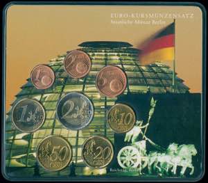 GREECE: GERMANY: Special Euro coin set (2002 ... 