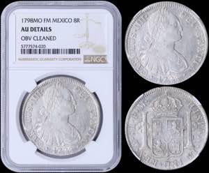 GREECE: MEXICO: 8 Reales (1798MO FM) in ... 