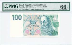 GREECE: CZECH REPUBLIC: 100 Korun (1993) in ... 
