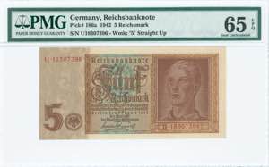 GREECE: GERMANY: 5 Reichsmark (1.8.1942) in ... 