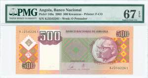 GREECE: ANGOLA: 500 Kwanzas (11.2003) in ... 