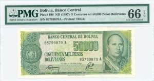GREECE: BOLIVIA: 5 Centavos / 50000 Pesos ... 
