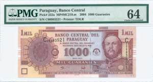GREECE: PARAGUAY: 1000 Guaranies (2004) in ... 