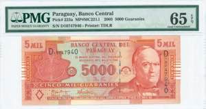 GREECE: PARAGUAY: 5000 Guaranies (2005) in ... 