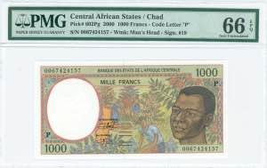 GREECE: CENTRAL AFRICAN STATES / CHAD: 1000 ... 