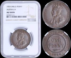 GREECE: AUSTRALIA: 1 Penny (1924 M&S) in ... 