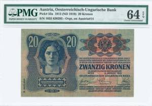 GREECE: AUSTRIA: 20 Kronen (2.1.1913) in ... 