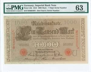 GREECE: GERMANY: 1000 Mark (21.4.1910) in ... 