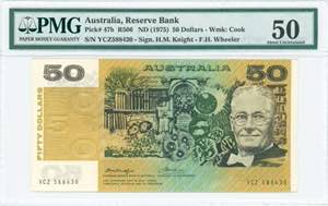 GREECE: AUSTRALIA: 50 Dollars (ND 1975) in ... 
