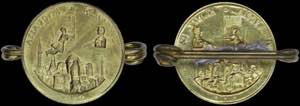 GREECE: Gilt pin that commemorates the ... 