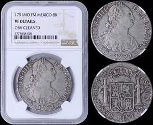 GREECE: MEXICO: 8 Reales (1791MO FM) in ... 