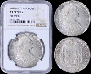 GREECE: MEXICO: 8 Reales (1805MO TH) in ... 