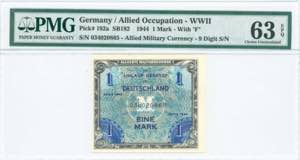 GREECE: GERMANY: 1 Mark (1944) of Allied ... 