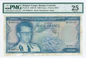 GREECE: BELGIAN CONGO: 1000 Francs ... 