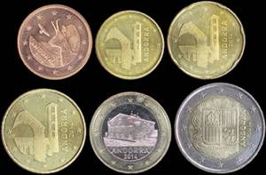 GREECE: ANDORRA: Set of 6 coins composed of ... 