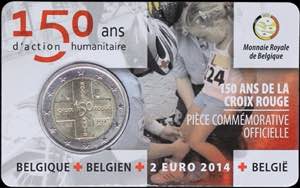 GREECE: BELGIUM: 2 Euro (2014) bi-metallic ... 
