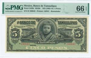 GREECE: MEXICO: Remainder of 5 Pesos (ND ... 
