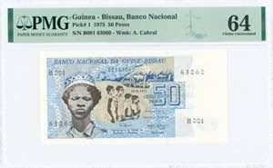 GREECE: GUINEA-BISSAU: 50 Pesos (24.9.1975) ... 