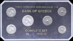 GREECE: Coin set from King George I period ... 