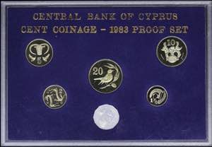 CYPRUS: Proof set (1983) of 6 coins ... 