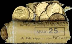 GREECE: 50x 50 Lepta (1980) in nickel-brass ... 