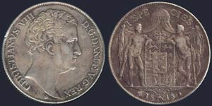 DENMARK: SPECIEDALER (1848) in silver ... 