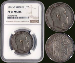 GREAT BRITAIN: 1/2 Crown (1902) in silver. ... 