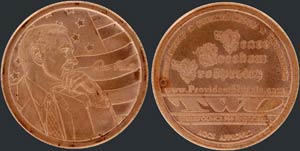 USA: 1 Oz in copper (0,999). Obv: RON PAUL. ... 