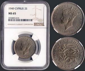 2 Shilling (1949) in copper-nickel with ... 