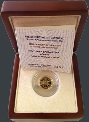 50 Euro (2015) commemorative coin in gold ... 