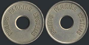 Copper-nickel token that was used in park ... 