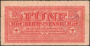  GERMAN OCCUPATION WWII - AUXILIARY PAYMENT ... 