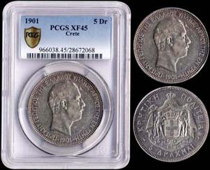 5 drx (1901A) in silver (0,900) with ... 