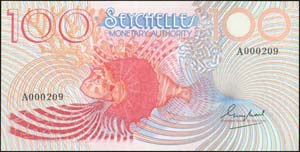 SEYCHELLES: 100 Rupees (ND 1979) of Republic ... 