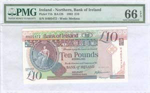 NORTHERN IRELAND: 10 Pounds (28.5.1992) in ... 