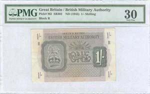  BRITISH MILITARY AUTHORITY - 1 Shilling (ND ... 