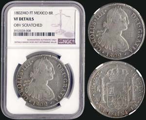 MEXICO: 8 Reales (1802 FT) in silver ... 