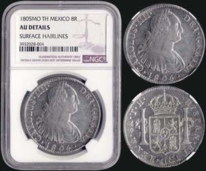 MEXICO: 8 Reales (1805 TH) in silver ... 