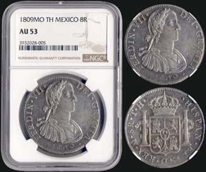 MEXICO: 8 Reales (1809 TH) in silver ... 