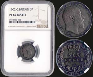 GREAT BRITAIN: 6 Pence (1902) in silver. ... 