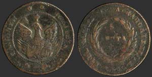 GREECE - 5 Lepta (1830) (type B.1) in copper ... 