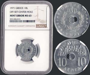 GREECE - 10 Lepta (1971) (type I) in ... 