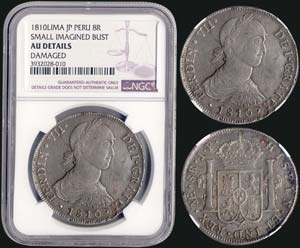 PERU: 8 Reales (1810 JP) in silver (0,896). ... 