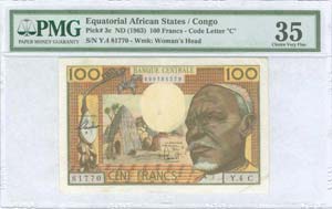 EQUATORIAL AFRICAN STATES / CONGO: 100 ... 